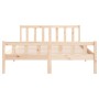 Estructura de cama de madera maciza 140x200 cm de vidaXL, Camas y somieres - Ref: Foro24-810679, Precio: 106,99 €, Descuento: %