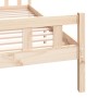 Estructura de cama de madera maciza 140x200 cm de vidaXL, Camas y somieres - Ref: Foro24-810679, Precio: 106,99 €, Descuento: %