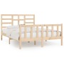 Solid wood bed frame 150x200 cm by vidaXL, Beds and slatted bases - Ref: Foro24-3107618, Price: 139,99 €, Discount: %