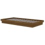 Estructura de cama madera maciza marrón miel 100x200 cm de vidaXL, Camas y somieres - Ref: Foro24-819900, Precio: 107,71 €, D...