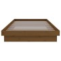 Estructura de cama madera maciza marrón miel 100x200 cm de vidaXL, Camas y somieres - Ref: Foro24-819900, Precio: 107,71 €, D...