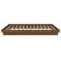 Honey brown solid wood bed frame 100x200 cm by vidaXL, Beds and slatted bases - Ref: Foro24-819900, Price: 107,99 €, Discount: %