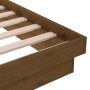 Honey brown solid wood bed frame 100x200 cm by vidaXL, Beds and slatted bases - Ref: Foro24-819900, Price: 107,99 €, Discount: %