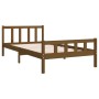 Estructura de cama madera maciza marrón miel 90x200 cm de vidaXL, Camas y somieres - Ref: Foro24-810667, Precio: 85,86 €, Des...