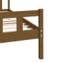 Estructura de cama madera maciza marrón miel 90x200 cm de vidaXL, Camas y somieres - Ref: Foro24-810667, Precio: 85,86 €, Des...