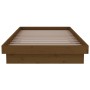 Estructura de cama madera maciza marrón miel 90x190 cm de vidaXL, Camas y somieres - Ref: Foro24-819940, Precio: 127,12 €, De...