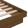 Estructura de cama madera maciza marrón miel 90x190 cm de vidaXL, Camas y somieres - Ref: Foro24-819940, Precio: 127,12 €, De...