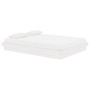 Estructura de cama de madera maciza blanca 140x190 cm de vidaXL, Camas y somieres - Ref: Foro24-819953, Precio: 134,02 €, Des...