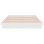 Estructura de cama de madera maciza blanca 140x190 cm de vidaXL, Camas y somieres - Ref: Foro24-819953, Precio: 134,02 €, Des...