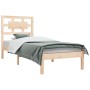 Estructura de cama madera maciza de pino 100x200 cm de vidaXL, Camas y somieres - Ref: Foro24-3107343, Precio: 91,55 €, Descu...