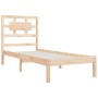 Estructura de cama madera maciza de pino 100x200 cm de vidaXL, Camas y somieres - Ref: Foro24-3107343, Precio: 91,55 €, Descu...