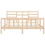 Estructura de cama de madera maciza de pino 200x200 cm de vidaXL, Camas y somieres - Ref: Foro24-3107633, Precio: 138,22 €, D...