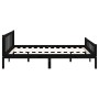 Estructura de cama de madera maciza negro 140x190 cm de vidaXL, Camas y somieres - Ref: Foro24-810663, Precio: 118,79 €, Desc...