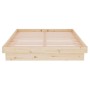 Estructura de cama madera maciza 120x200 cm de vidaXL, Camas y somieres - Ref: Foro24-819902, Precio: 210,99 €, Descuento: %