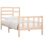 Estructura de cama madera maciza de pino 90x200 cm de vidaXL, Camas y somieres - Ref: Foro24-3107598, Precio: 92,30 €, Descue...