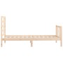 Estructura de cama madera maciza de pino 90x200 cm de vidaXL, Camas y somieres - Ref: Foro24-3107598, Precio: 92,30 €, Descue...