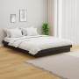 Estructura de cama madera maciza gris 120x200 cm de vidaXL, Camas y somieres - Ref: Foro24-819904, Precio: 114,54 €, Descuent...