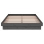 Estructura de cama madera maciza gris 120x200 cm de vidaXL, Camas y somieres - Ref: Foro24-819904, Precio: 114,54 €, Descuent...