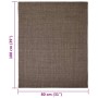 Alfombra de sisal para rascador marrón 80x100 cm de vidaXL, Accesorios de muebles para gatos - Ref: Foro24-3203451, Precio: 4...