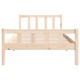 Estructura de cama madera maciza 100x200 cm de vidaXL, Camas y somieres - Ref: Foro24-810669, Precio: 79,29 €, Descuento: %