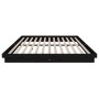 Estructura de cama de madera maciza negro 200x200 cm de vidaXL, Camas y somieres - Ref: Foro24-819931, Precio: 224,99 €, Desc...