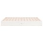 White solid wood bed frame 140x190 cm by vidaXL, Beds and slatted bases - Ref: Foro24-820083, Price: 115,34 €, Discount: %