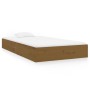 Estructura de cama madera maciza marrón miel 100x200 cm de vidaXL, Camas y somieres - Ref: Foro24-820055, Precio: 84,18 €, De...