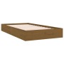 Estructura de cama madera maciza marrón miel 100x200 cm de vidaXL, Camas y somieres - Ref: Foro24-820055, Precio: 84,18 €, De...