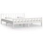 Estructura de cama madera maciza blanca 200x200 cm de vidaXL, Camas y somieres - Ref: Foro24-810700, Precio: 143,87 €, Descue...