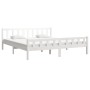 Estructura de cama madera maciza blanca 200x200 cm de vidaXL, Camas y somieres - Ref: Foro24-810700, Precio: 143,87 €, Descue...