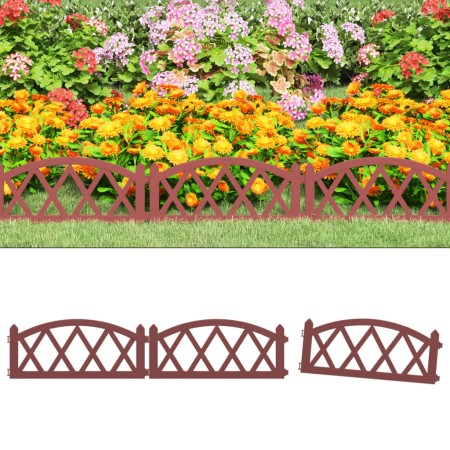 Garden edging 17 units PP red 10 m by vidaXL, Garden edging and edging - Ref: Foro24-318296, Price: 33,24 €, Discount: %