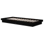 Black solid wood bed frame 90x200 cm by vidaXL, Beds and slatted bases - Ref: Foro24-819896, Price: 187,33 €, Discount: %