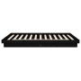 Black solid wood bed frame 90x200 cm by vidaXL, Beds and slatted bases - Ref: Foro24-819896, Price: 187,33 €, Discount: %