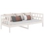 Sofá cama madera maciza de pino blanco 90x190 cm de vidaXL, Camas y somieres - Ref: Foro24-820218, Precio: 82,45 €, Descuento: %