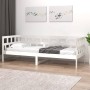 Sofá cama madera maciza de pino blanco 90x190 cm de vidaXL, Camas y somieres - Ref: Foro24-820218, Precio: 82,45 €, Descuento: %