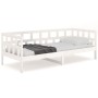 Sofá cama madera maciza de pino blanco 90x190 cm de vidaXL, Camas y somieres - Ref: Foro24-820218, Precio: 82,45 €, Descuento: %