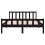 Black solid wood bed frame 120x200 cm by vidaXL, Beds and slatted bases - Ref: Foro24-810678, Price: 112,99 €, Discount: %