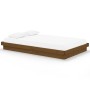 Estructura de cama madera maciza marrón miel 120x200 cm de vidaXL, Camas y somieres - Ref: Foro24-819905, Precio: 158,52 €, D...