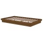 Estructura de cama madera maciza marrón miel 120x200 cm de vidaXL, Camas y somieres - Ref: Foro24-819905, Precio: 158,52 €, D...