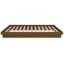 Estructura de cama madera maciza marrón miel 120x200 cm de vidaXL, Camas y somieres - Ref: Foro24-819905, Precio: 158,52 €, D...