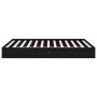 Black solid wood bed frame 200x200 cm by vidaXL, Beds and slatted bases - Ref: Foro24-820026, Price: 158,05 €, Discount: %