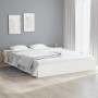 Estructura de cama madera maciza blanca King Size 150x200 cm de vidaXL, Camas y somieres - Ref: Foro24-820038, Precio: 127,13...