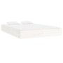 Estructura de cama madera maciza blanca King Size 150x200 cm de vidaXL, Camas y somieres - Ref: Foro24-820038, Precio: 127,13...