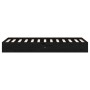 Estructura de cama madera maciza individual negra 75x190 cm de vidaXL, Camas y somieres - Ref: Foro24-820066, Precio: 75,98 €...