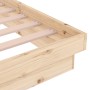 Solid wood bed frame 75x190 cm by vidaXL, Beds and slatted bases - Ref: Foro24-819932, Price: 79,99 €, Discount: %