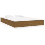 Estructura de cama madera maciza marrón miel 120x200 cm de vidaXL, Camas y somieres - Ref: Foro24-820050, Precio: 107,09 €, D...