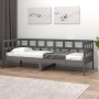 Gray solid pine wood sofa bed 80x200 cm by vidaXL, Beds and slatted bases - Ref: Foro24-820214, Price: 108,00 €, Discount: %