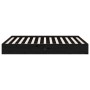 Estructura de cama de madera maciza negro 140x190 cm de vidaXL, Camas y somieres - Ref: Foro24-820086, Precio: 146,42 €, Desc...