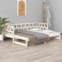 Sofá cama extraíble madera maciza de pino 2x(90x200) cm de vidaXL, Camas y somieres - Ref: Foro24-820222, Precio: 206,75 €, D...