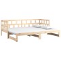 Removable sofa bed solid pine wood 2x(90x200) cm by vidaXL, Beds and slatted bases - Ref: Foro24-820222, Price: 206,75 €, Dis...